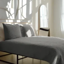 Bedsprei Flowers - Zilver