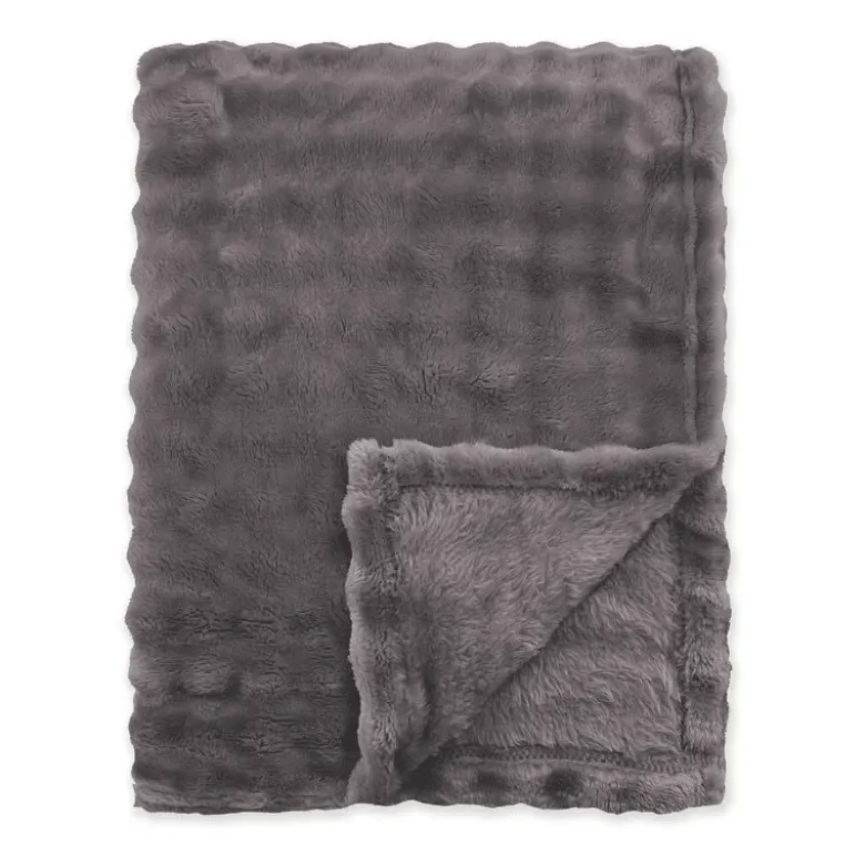 Bedsprei Ribbed Comfort - Antraciet