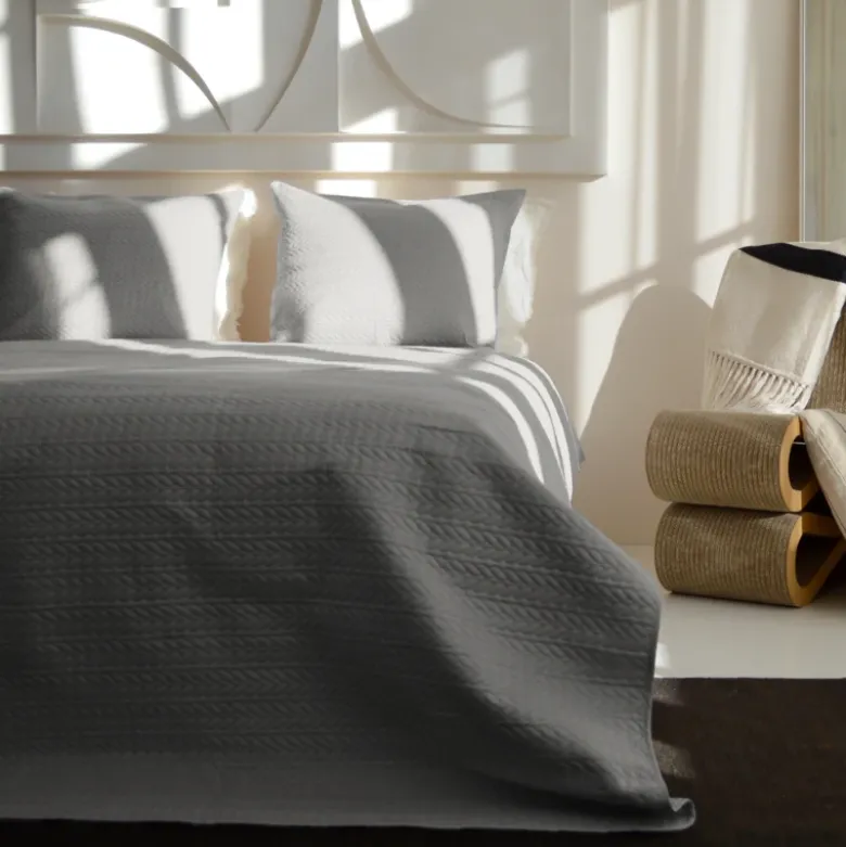 Bedsprei Rope - Zilver