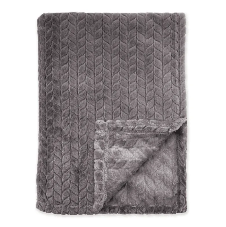 Bedsprei Twill Touch - Antraciet