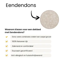 Dekbed Dons - 60% Eendendons - All Season