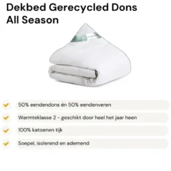 Dekbed Dons - 50% Eendendons - 4 Seizoenen