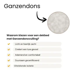 Dekbed Dons - 65% Ganzendons - All Season