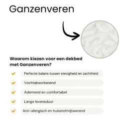 Dekbed Dons - 80% Ganzenveren - All Season
