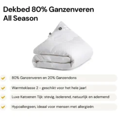 Dekbed Dons - 80% Ganzenveren - All Season