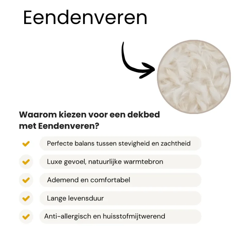 Dekbed - 100% Eendenveren - All Season