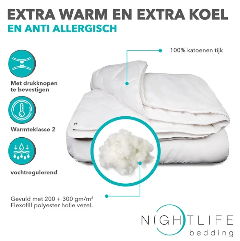 Dekbed Katoen - Comfort - 4 Seizoenen