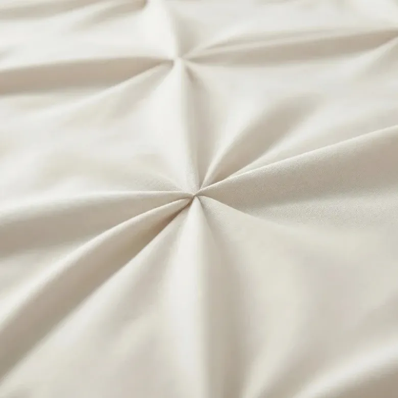 Dekbedovertrek Border Pintuck - Beige