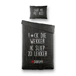 Dekbedovertrek #DARUM! F*ck die wekker!