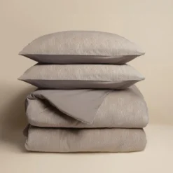 Dekbedovertrek Flanel Art - Taupe
