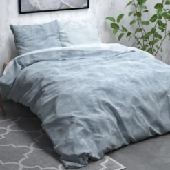 Dekbedovertrek Katoen Flanel - Washed Cotton Blauw