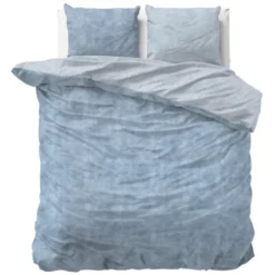 Dekbedovertrek Katoen Flanel - Washed Cotton Blauw