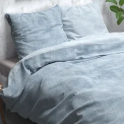 Dekbedovertrek Katoen Flanel - Washed Cotton Blauw