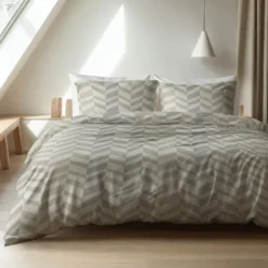 Dekbedovertrek Katoen-Flanel - Chevron