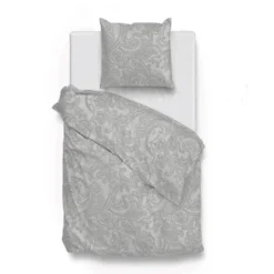 Dekbedovertrek Katoen - Paisley di Lino - Dove Grey