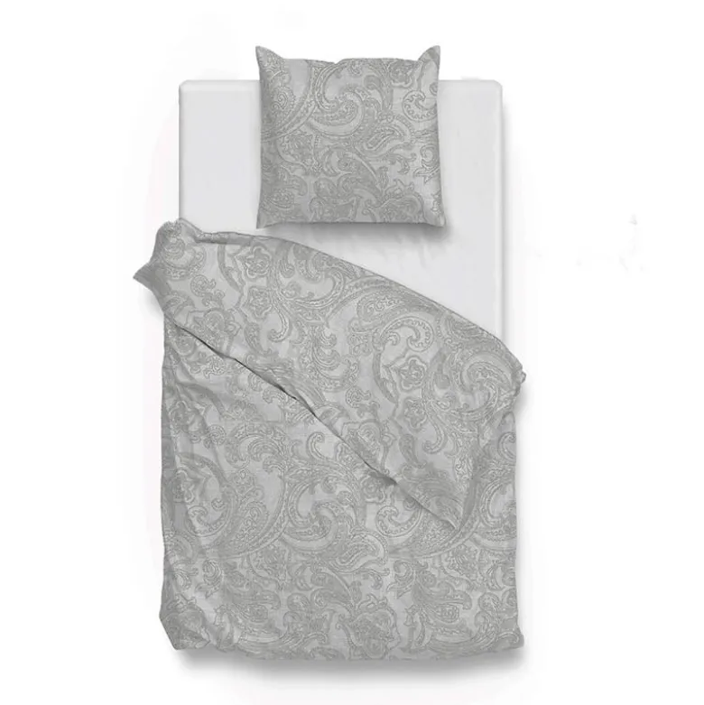 Dekbedovertrek Katoen - Paisley di Lino - Dove Grey