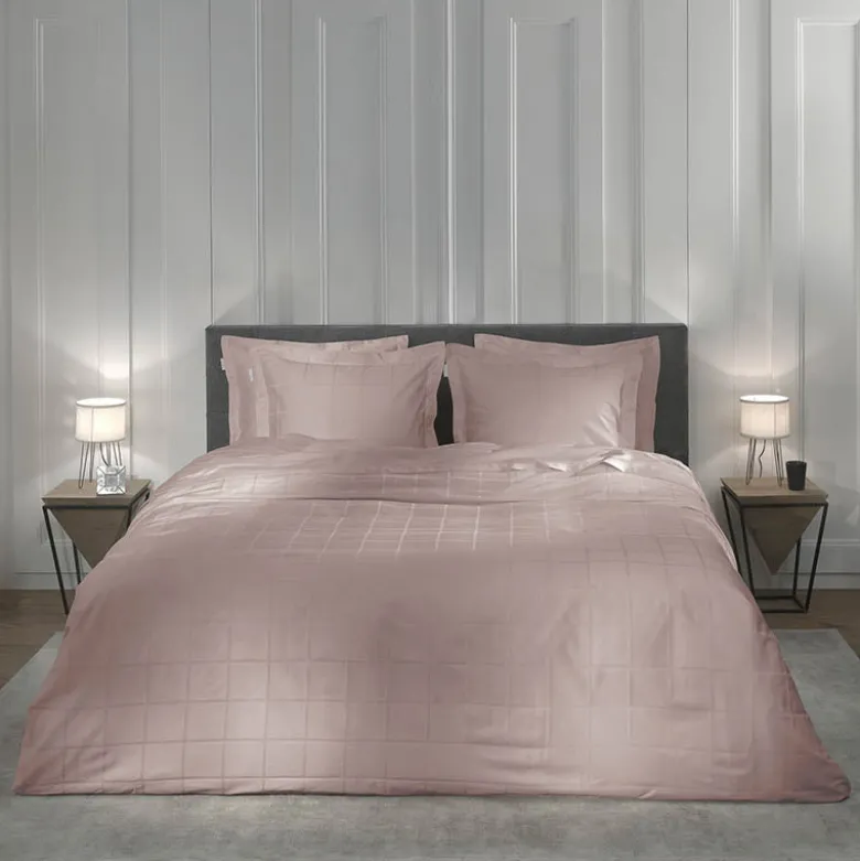 Dekbedovertrek Katoen-Satijn - Diamante - Licht Rosé