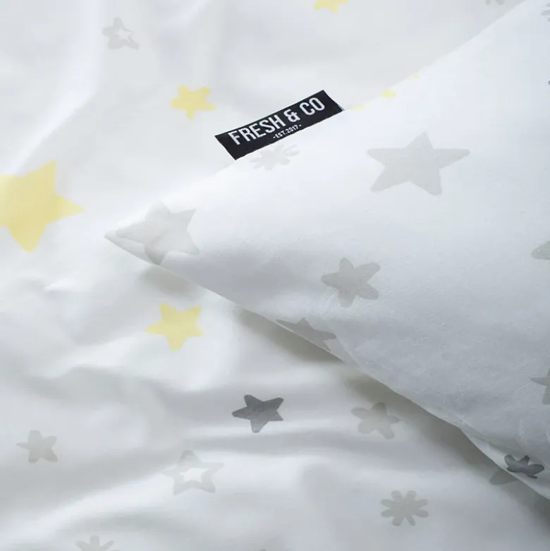 Dekbedovertrek Katoen - Starry Nights - Wit