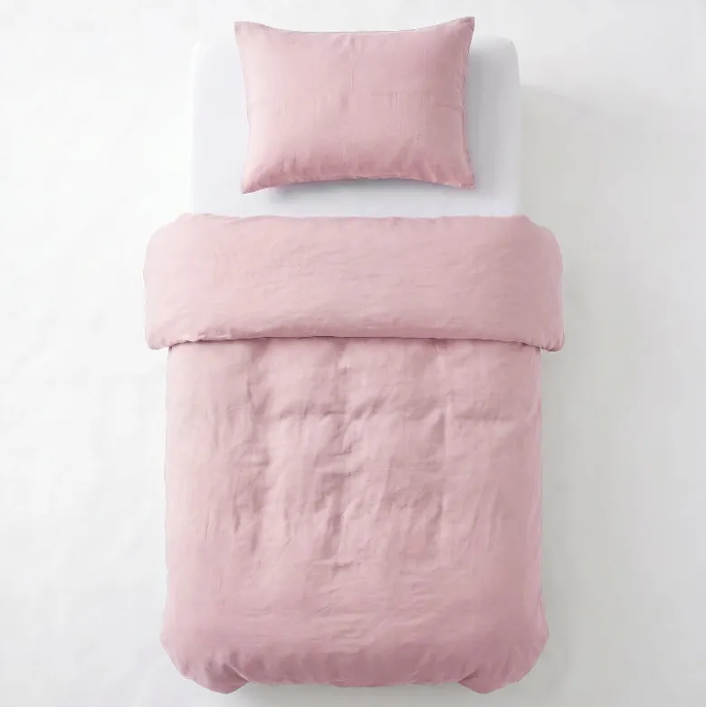 Dekbedovertrek Katoen Stone Washed - Roze
