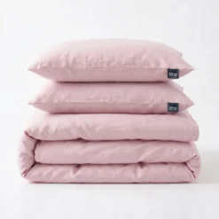 Dekbedovertrek Katoen Stone Washed - Roze
