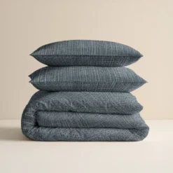 Dekbedovertrek Katoen - Vintage Blauw