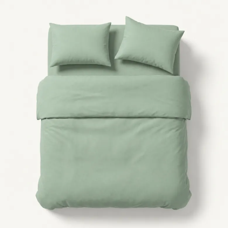 Dekbedovertrek Percale Katoen Uni - Jade