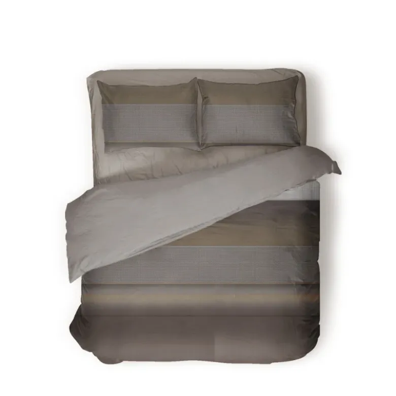 Dekbedovertrek Percale-Katoen - Stripe Geometrie