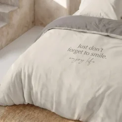 Dekbedovertrek Percale-Katoen - Smile