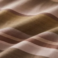 Dekbedovertrek Percale-Katoen - Stripe Kaneel