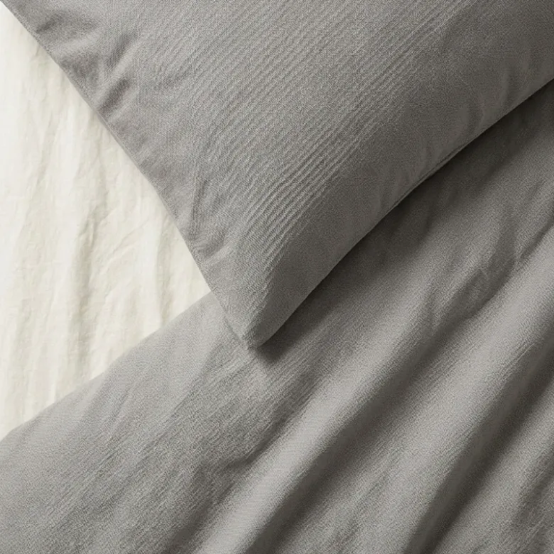 Dekbedovertrek Percale-Katoen - Stonewash Grey