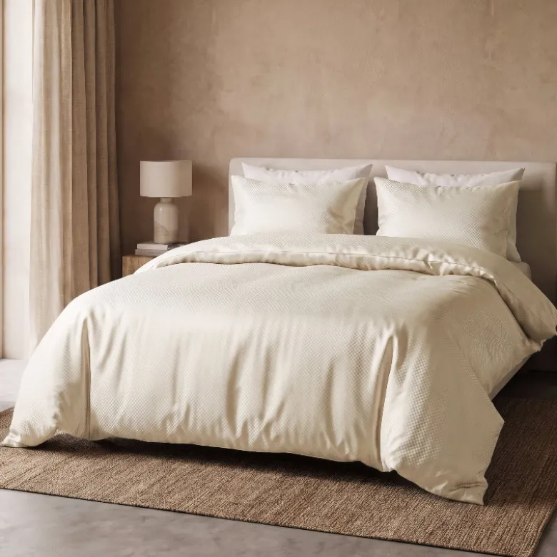 Dekbedovertrek Satin Point - Creme