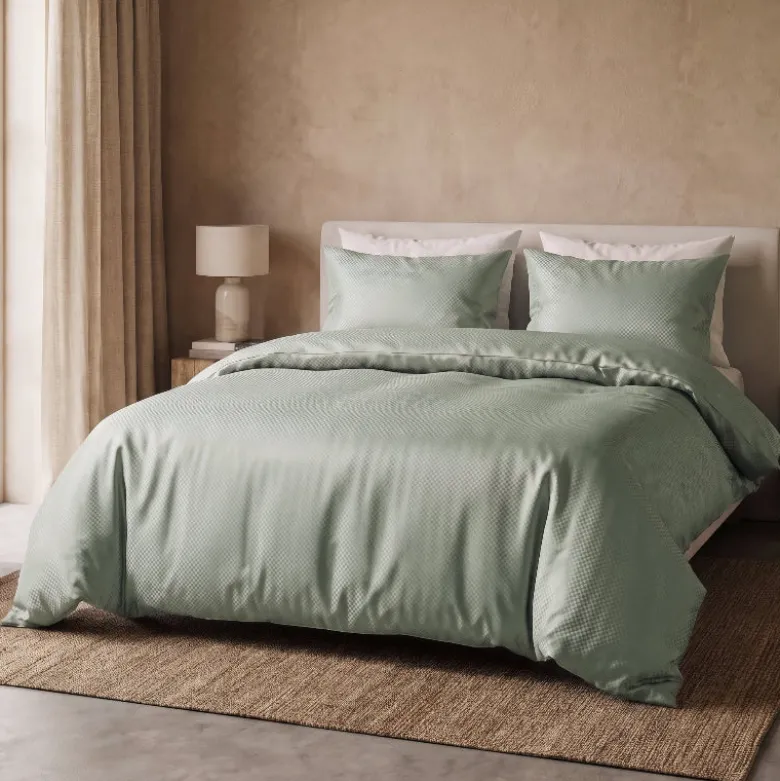Dekbedovertrek Satin Point - Groen