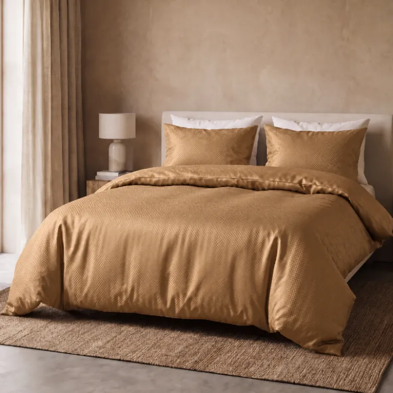Dekbedovertrek Satin Point - Taupe