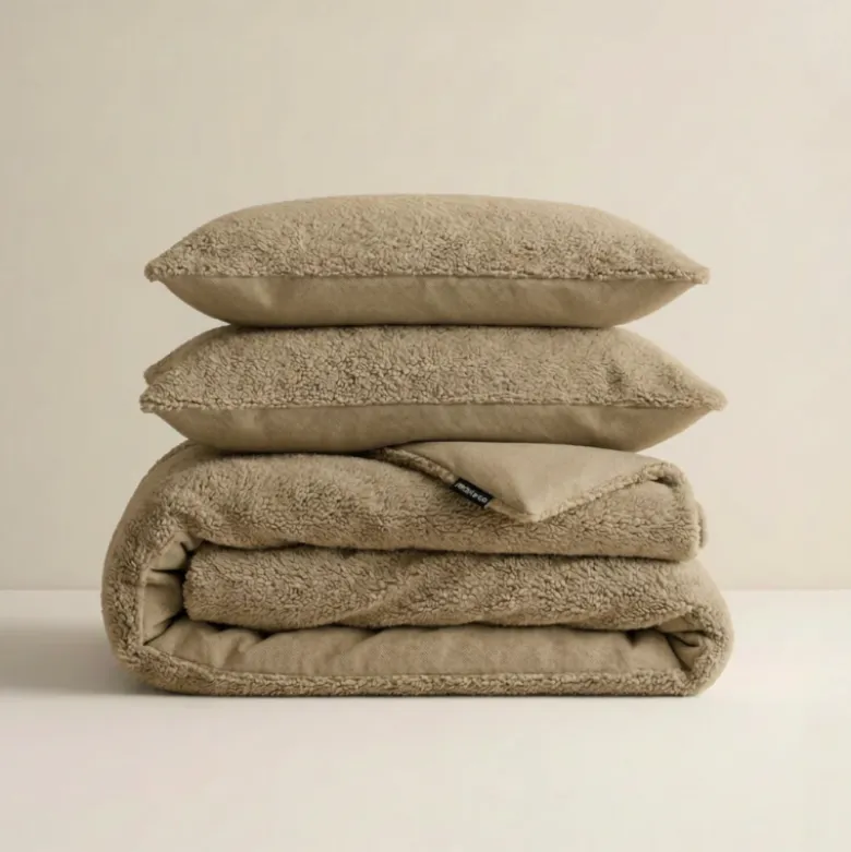 Dekbedovertrek Teddy - Blush Taupe