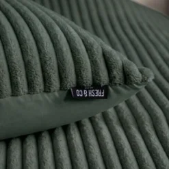 Dekbedovertrek Teddy Rib - Groen