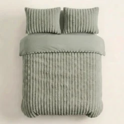 Dekbedovertrek Teddy Rib - Jade