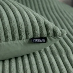 Dekbedovertrek Teddy Rib - Zacht Groen