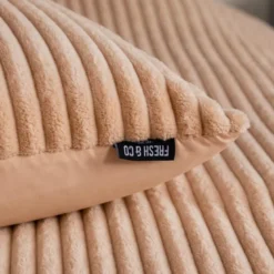 Dekbedovertrek Teddy Rib - Zacht Roze
