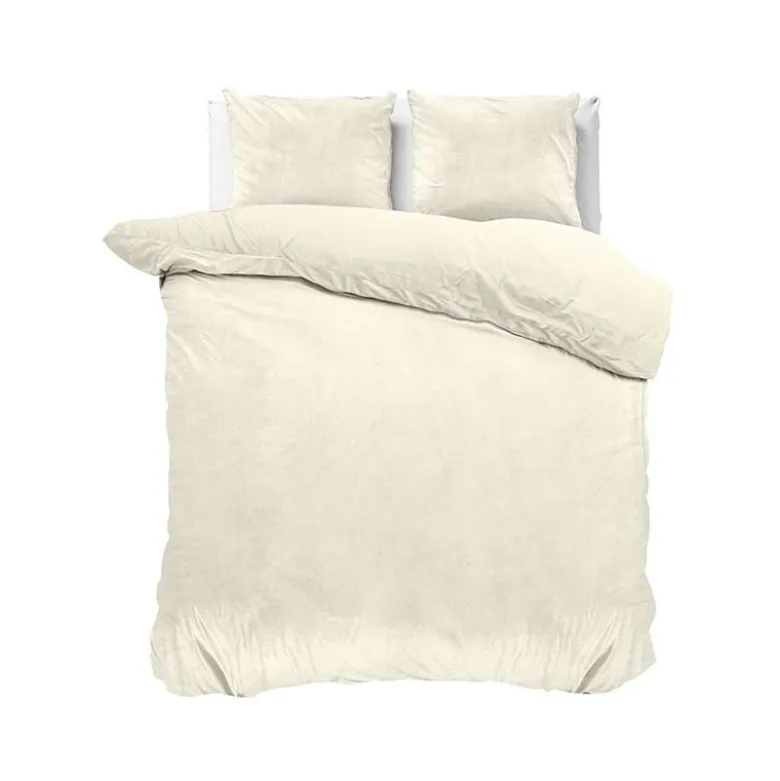 Dekbedovertrek Velvet Uni - Creme