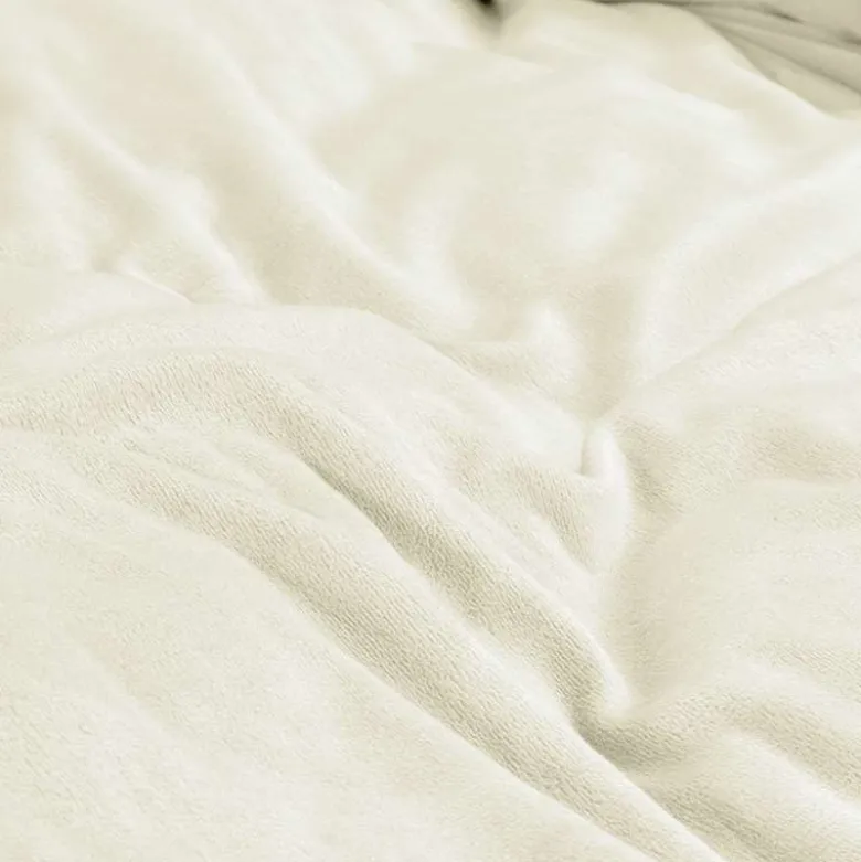 Dekbedovertrek Velvet Uni - Creme