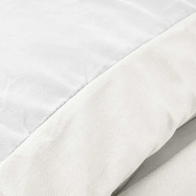 Dekbedovertrek Velvet Uni - Wit/Off-White