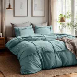 Dekbedovertrek Washed Tufted - Groen