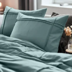Dekbedovertrek Washed Tufted - Groen