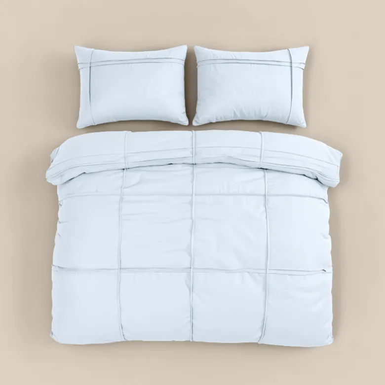 Dekbedovertrek Washed Tufted - Wit