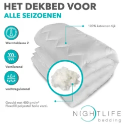 Dekbed Percale Katoen - Comfort - All Season
