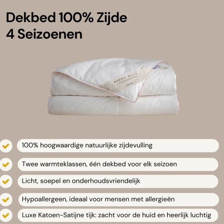 Dekbed - 100% Zijde - 4 Seizoenen