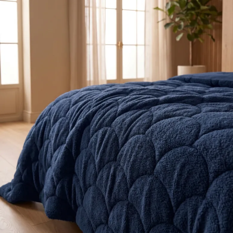 Easy Dekbed Teddy - Navy