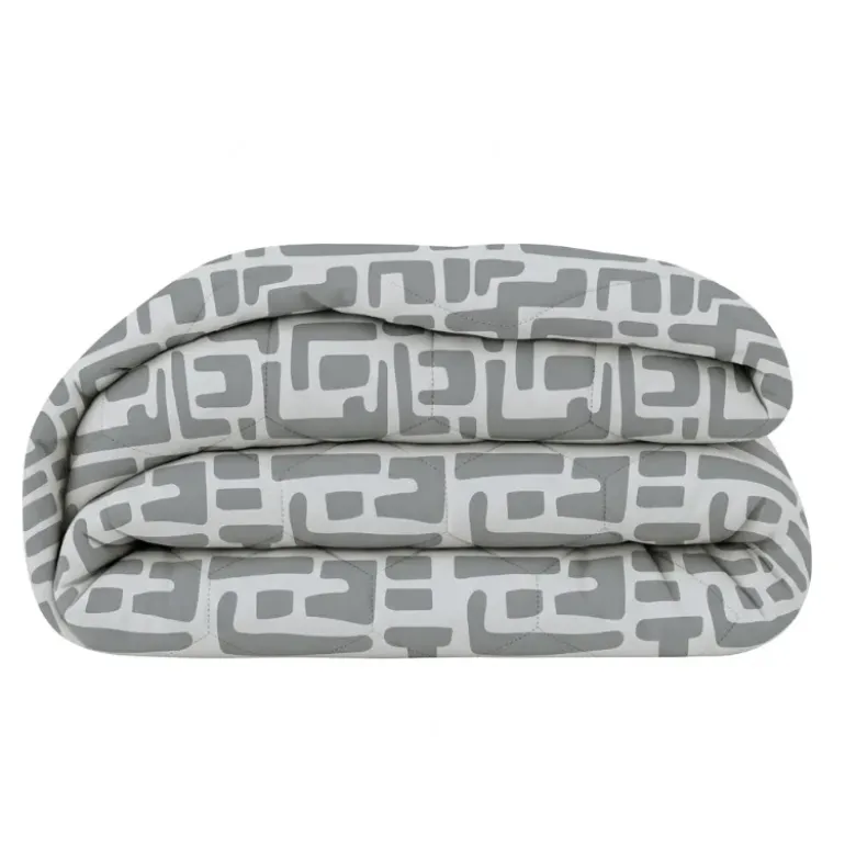 Easy Dekbed Zonder Overtrek - Abstract - Grijs