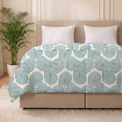 Easy Dekbed Zonder Overtrek - Curvy Lines