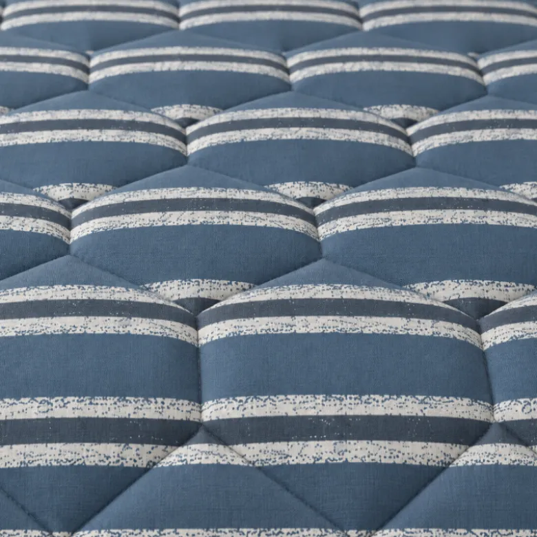 Easy Dekbed Zonder Overtrek - Double Stripe - Blauw